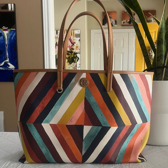 Tory Burch Handbags - Tory Burch Kerrington Square-diamond tote bag – Authentic